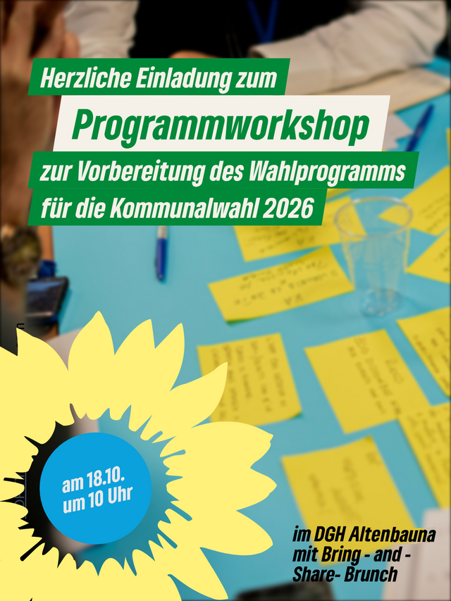 Programmworkshop zur Erstellung des Wahlprogramms