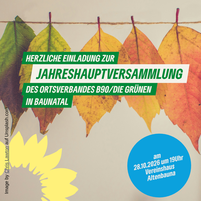 Herzliche Einladung zu unserer Jahreshauptversammlung